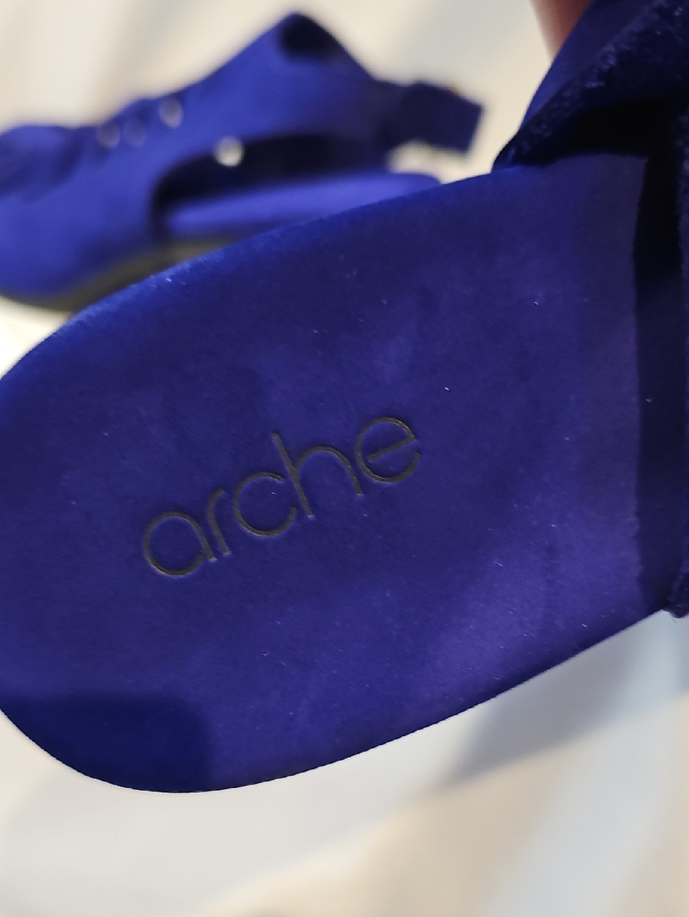 Arche Size 40 Exor Birdcage Sandals Pumps Purple Blue - Picture 11 of 16